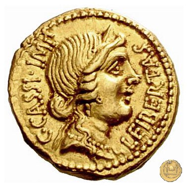 500/2 - aureo C. Cassius Longinus / L. Cornelius Lentulus Spinther 43-42 BC (Itinerante con Cassius) 500/2 - aureo C. Cassius Longinus / L. Cornelius Lentulus Spinther 43-42 BC (Itinerante con Cassius)