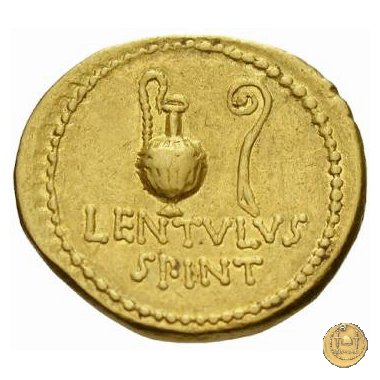 500/2 - aureo C. Cassius Longinus / L. Cornelius Lentulus Spinther 43-42 BC (Itinerante con Cassius) 500/2 - aureo C. Cassius Longinus / L. Cornelius Lentulus Spinther 43-42 BC (Itinerante con Cassius)