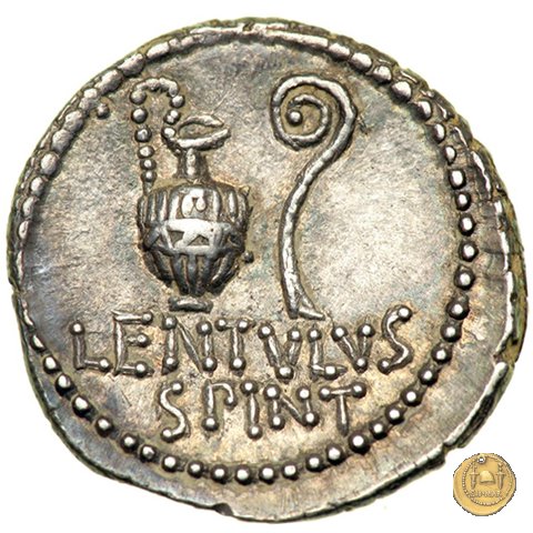 500/3 - denario C. Cassius Longinus / L. Cornelius Lentulus Spinther 43-42 BC (Itinerante con Cassius) 500/3 - denario C. Cassius Longinus / L. Cornelius Lentulus Spinther 43-42 BC (Itinerante con Cassius)