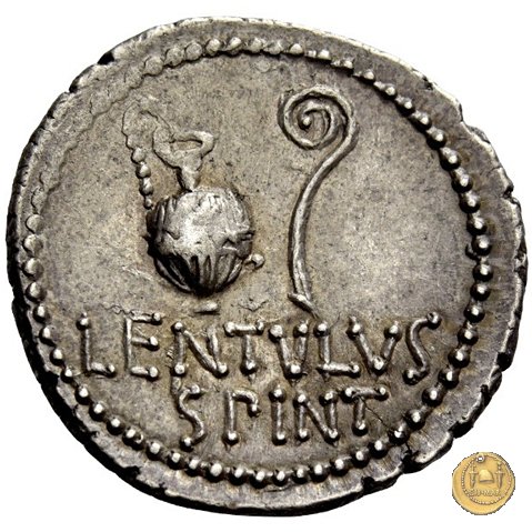 500/3 - denario C. Cassius Longinus / L. Cornelius Lentulus Spinther 43-42 BC (Itinerante con Cassius) 500/3 - denario C. Cassius Longinus / L. Cornelius Lentulus Spinther 43-42 BC (Itinerante con Cassius)