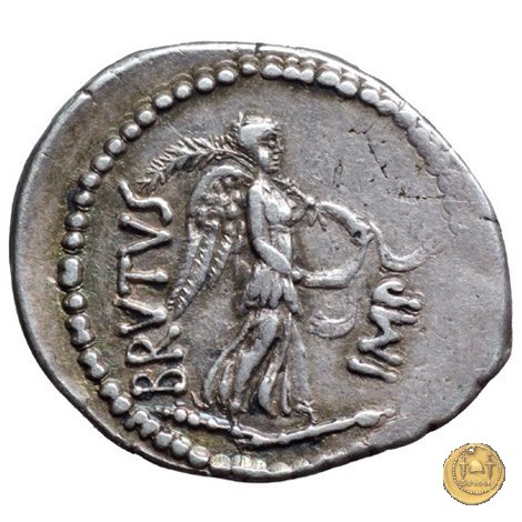 507/2 - denario M. Iunius Brutus / P. Servilius Casca Longus 43-42 a.C. (Itinerante con Brutus)