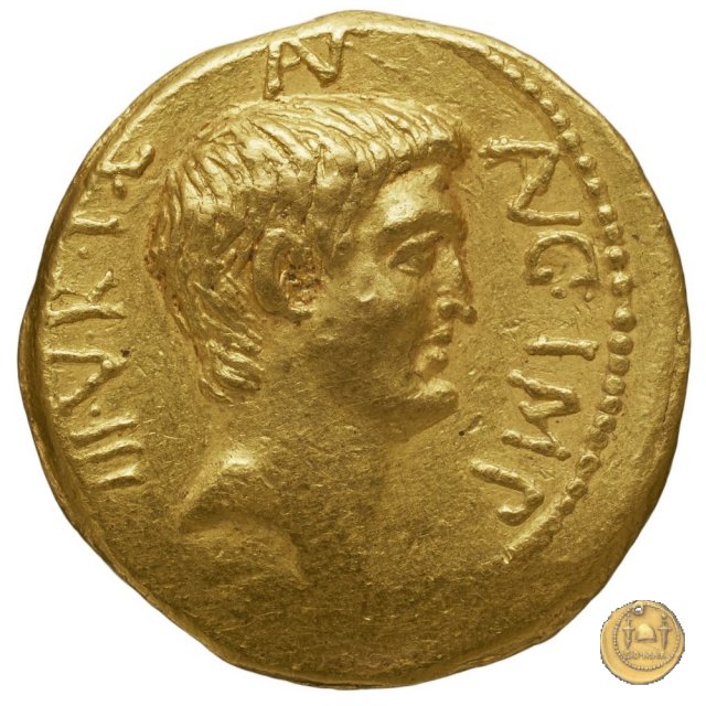 516/1 - aureo M. Antonius 41 a.C. (Itinerante con M. Antonius)