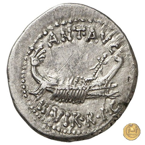 544/32 - denario LEG. XVII (legionis septimae decimae) 32-31 BC (Itinerante con M. Antonius) 544/32 - denario LEG. XVII (legionis septimae decimae) 32-31 BC (Itinerante con M. Antonius)