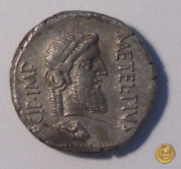 460/2 - denario Q. Caecilius Metellus / P. Licinius Crassus Iunianus 47-46 a.C. (Africa)